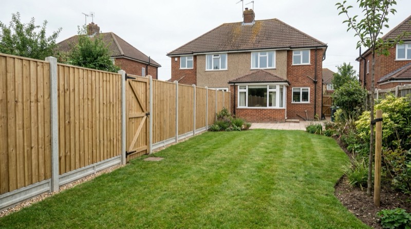 Fencing project completed by Green Leaf Landscape Services in Kent