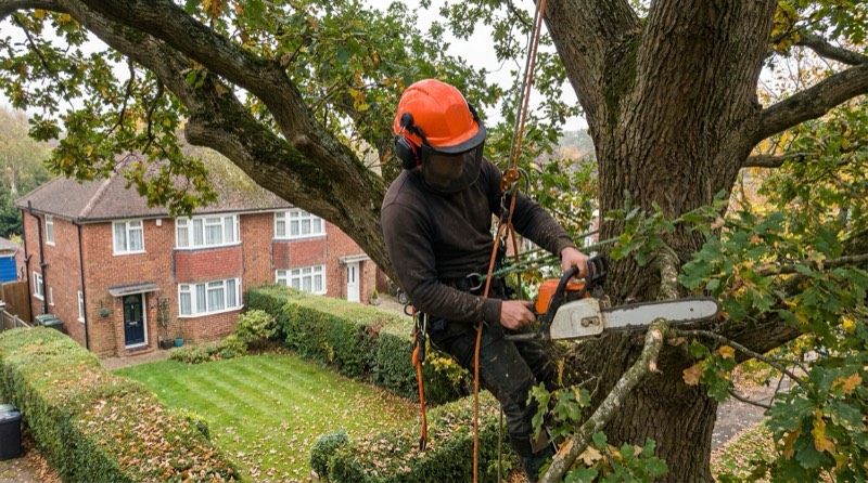 Tree work completed by Green Leaf Landscape Services in Kent